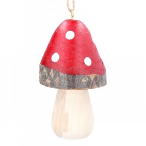 Wood Dec - Painted Toadstool